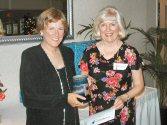 Ole winner Gail West with Mary Ellen Gabel
